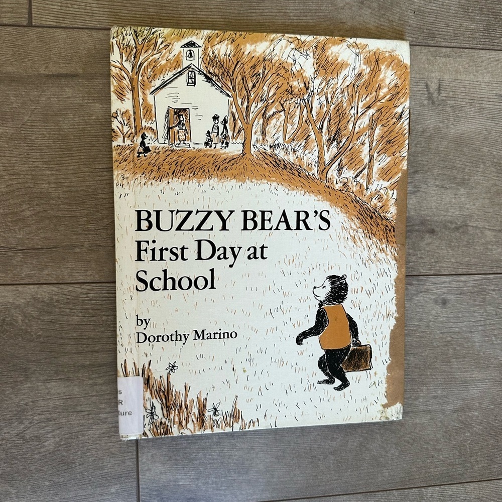 Vintage Buzzy Bear's First Day at School by Dorothy Marino - Children's Book